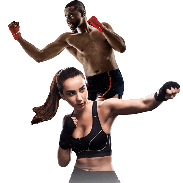 Mixed Martial Arts Lessons for Adults in Carrolton TX - Man and Woman Punching Hooks